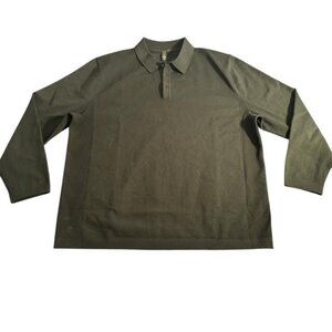 LULULEMON Men's Black Evolution Long-Sleeve Polo Shirt